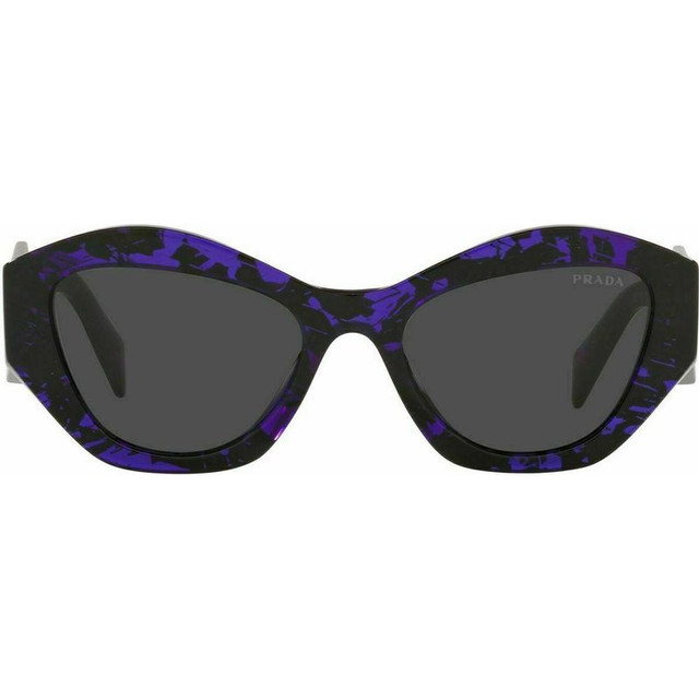 PR07YS - Abstract Purple/Dark Grey Lenses