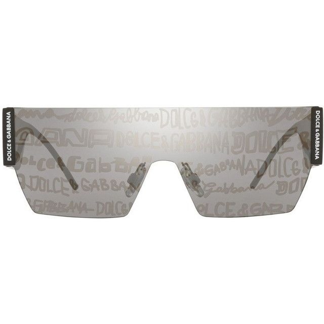 Dolce & Gabbana DG2233 - Black/Grey Silver with Gold Graffiti Lenses