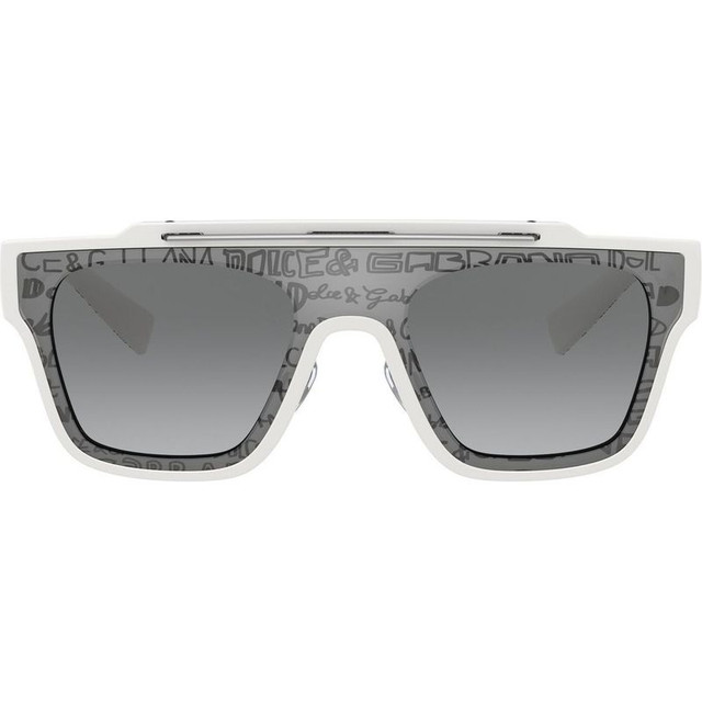 DG6125 - White/Light Grey Silver Gradient Mirror Lenses