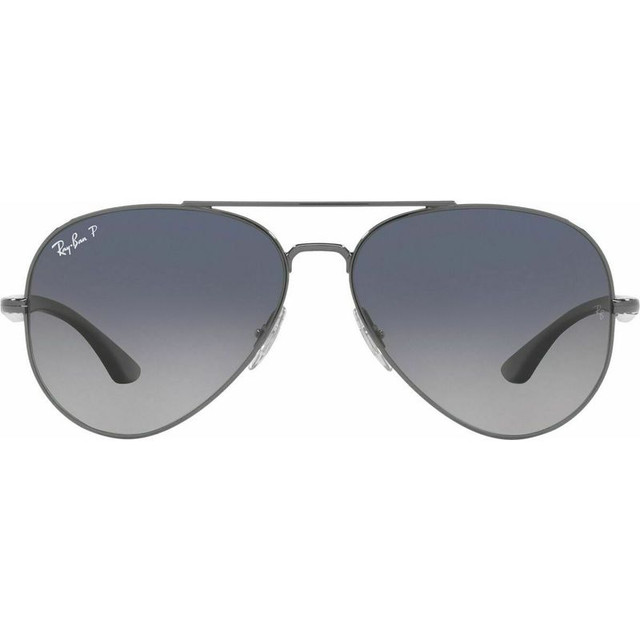 RB3675 - Gunmetal/Blue Gradient Polarised Glass Lenses