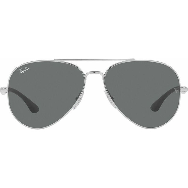 RB3675 - Silver/Dark Grey Glass Lenses