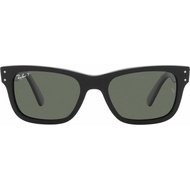 Mr Burbank RB2283 - Black/Green Glass Polarised Lenses 52 Eye Size