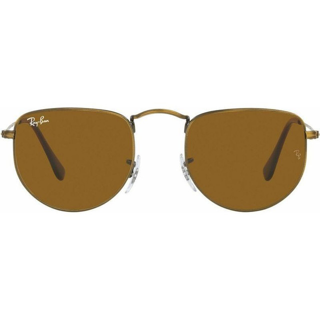 Ray-Ban Elon RB3958 - Antique Gold/Brown Glass Lenses 50 Eye Size