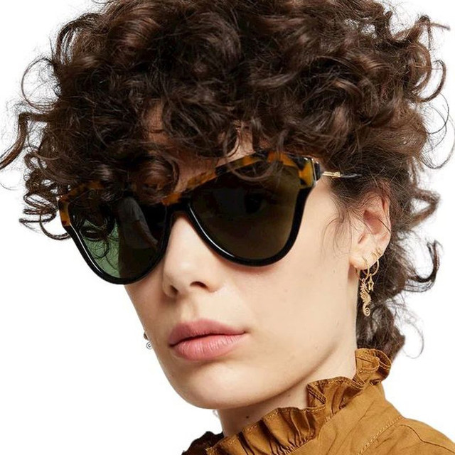 Karen Walker One Hybrid B - Crazy Tort/Green Lenses