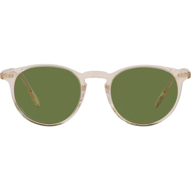 Oliver Peoples Riley Sun OV5004SU - Buff/Green Glass Lenses