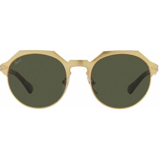 PO2488S - Brushed Gold/Green Glass Lenses 51 Eye Size