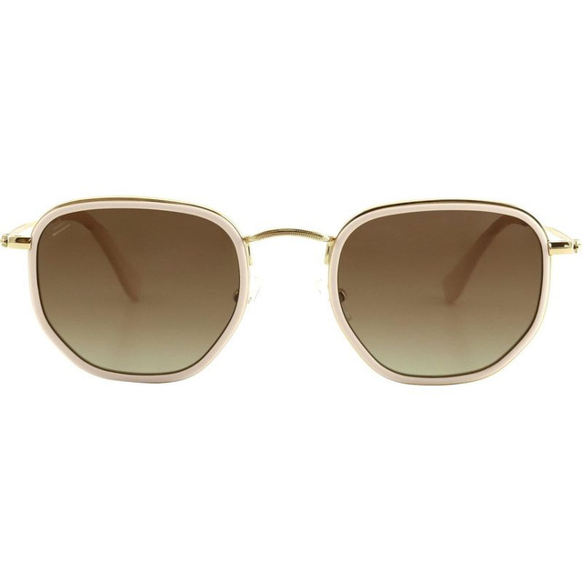 Bask Eyewear Saint - Nude Pink/Brown Gradient Polarised Lenses