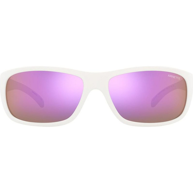 Uka-Uka AN4290 - Matte White/Grey and Violet Mirror Lenses