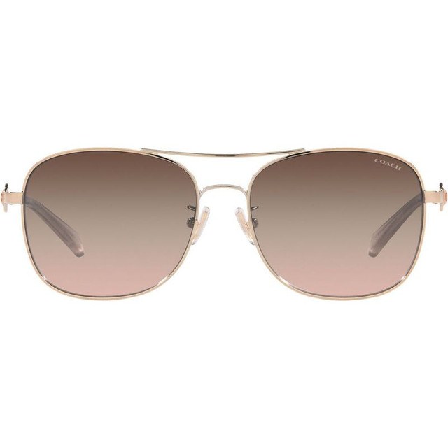 Coach HC7127 - Shiny Rose Gold/Brown Pink Gradient Lenses