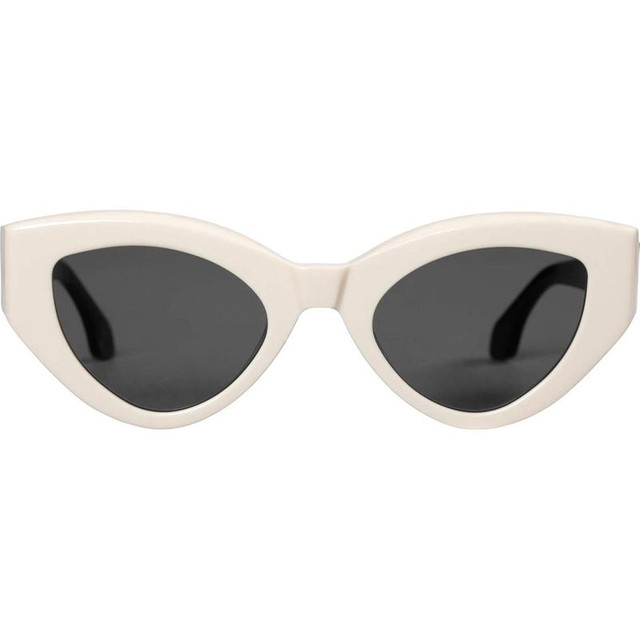 Valley Eyewear Bones - Cream and Black/Black Lenses