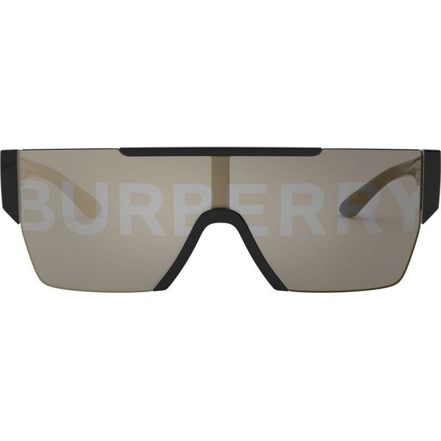 Burberry BE4291 - Black/Grey Tamp Burberry Silver and Gold Lenses