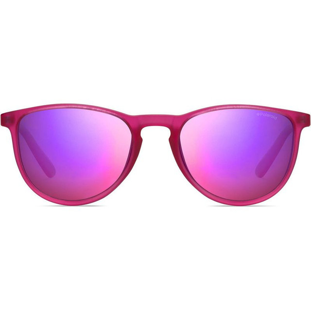 Polaroid Kids 8016/N - Bright Pink/Grey Pink Mirror Polarised Lenses