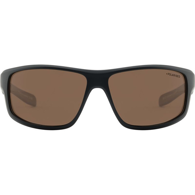 Dirty Dog Quantum - Satin Black/Brown Polarised Lenses