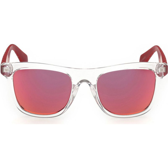 OR0057 - Crystal and Red/Bordeaux Mirror Lenses