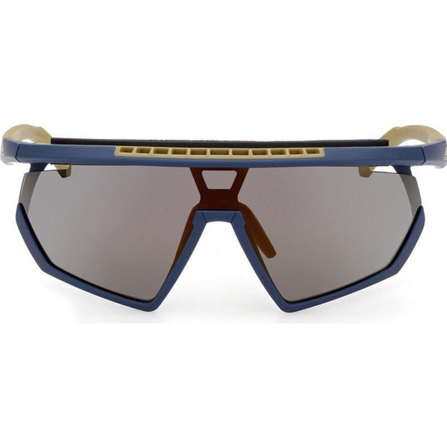 Adidas SP0029-H - Blue and Brown/Brown Mirror Lenses