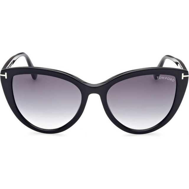 Tom Ford Isabella FT0915 - Shiny Black/Smoke Gradient Lenses