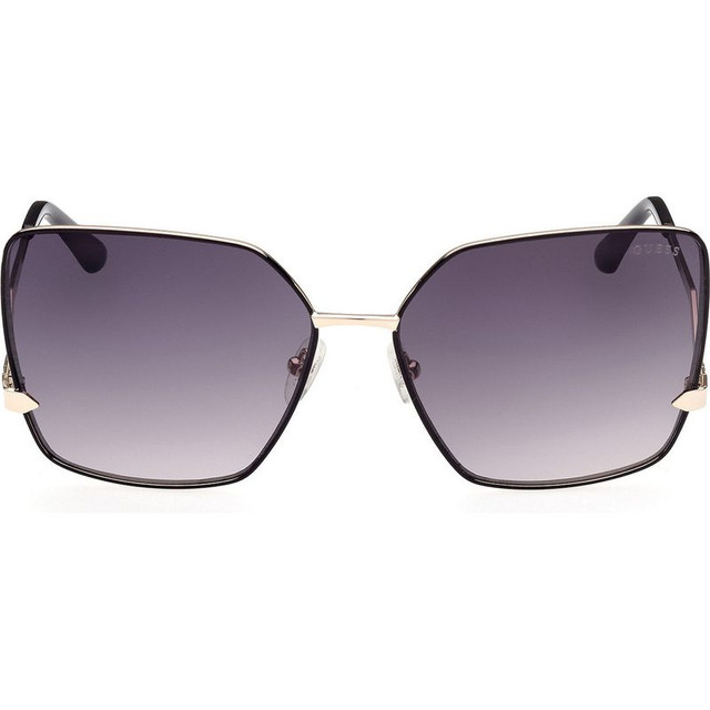 Guess 7814 - Black and Gold/Smoke Gradient Lenses