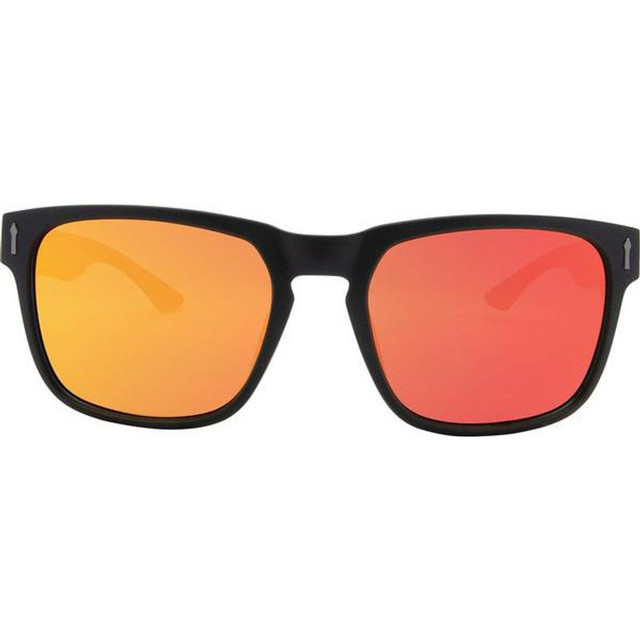 SIN Eyewear Spartan - Black/Red Flash Mirror Polarised Lenses