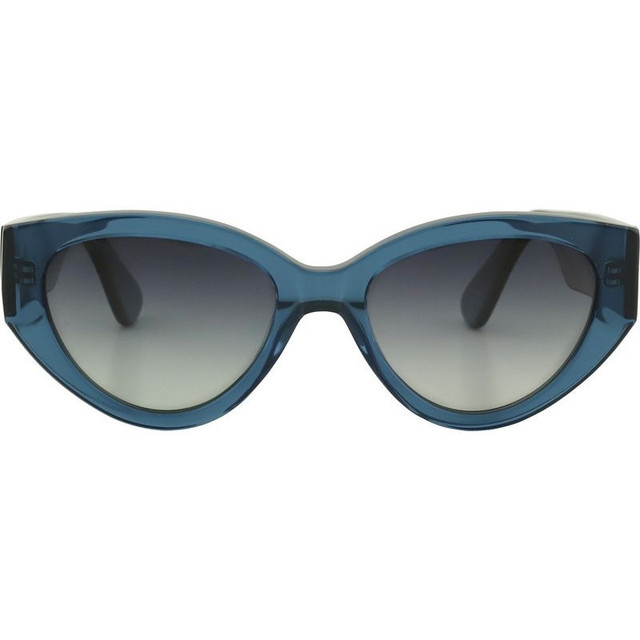 Bask Eyewear Franki - Crystal Blue/Grey Gradient Polarised Lenses