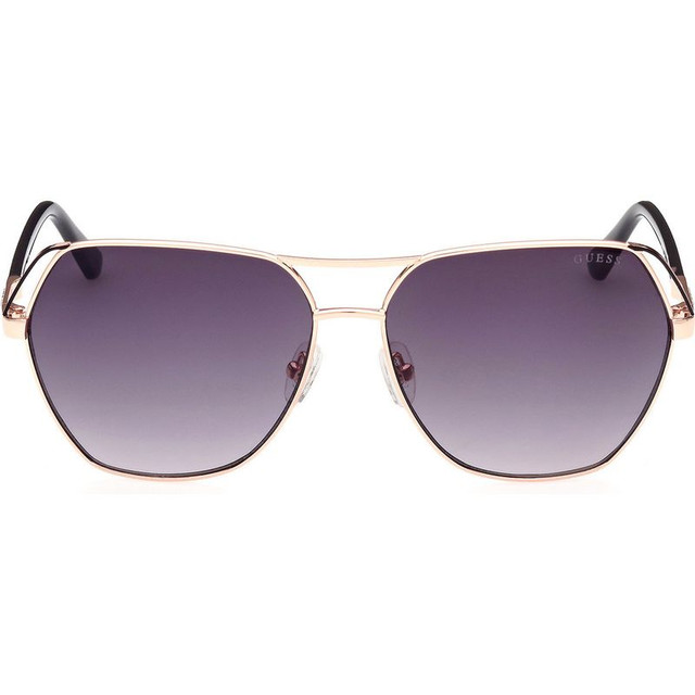 7825 - Shiny Rose Gold/Smoke Gradient Lenses