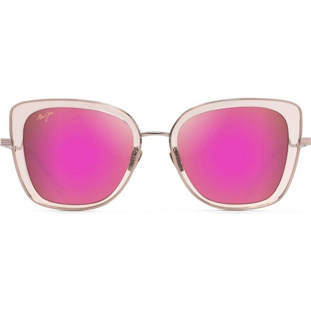 Violet Lake - Translucent Pink and Rose Gold/Maui Sunrise Polarised Lenses