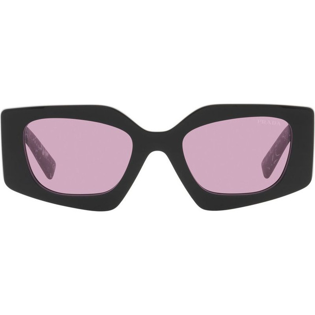 PR15YS - Black/Dark Violet and Silver Mirror Lenses