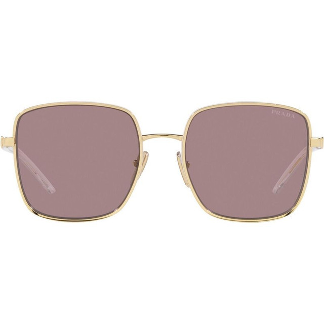 Prada PR55YS - Pale Gold/Light Purple Brown Lenses