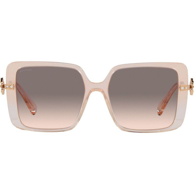 Bvlgari BV8243B - Opal Peach Stripe/Pink and Grey Gradient Lenses