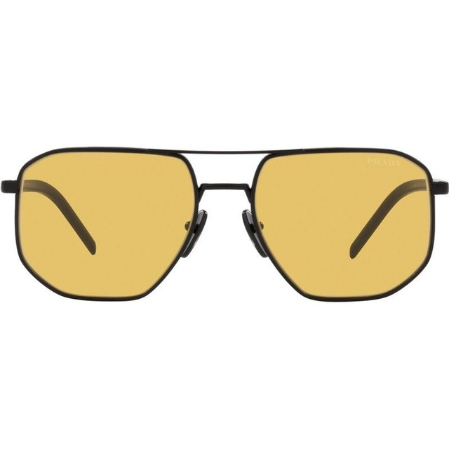 Prada PR59YS - Matte Black/Yellow Lenses