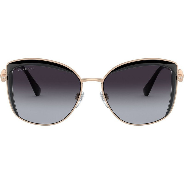 BV6128B - Pink Gold/Black Grey Gradient Lenses