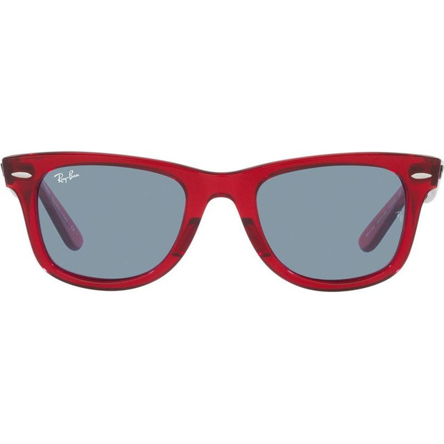 Original Wayfarer RB2140 - Transparent Red/Blue Glass Lenses 50 Eye Size