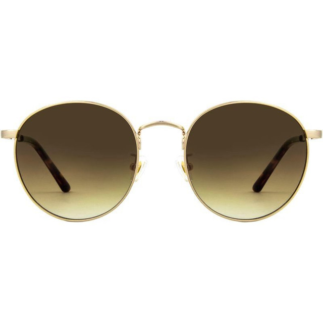 Heidi - Brushed Gold/Brown Gradient Lenses