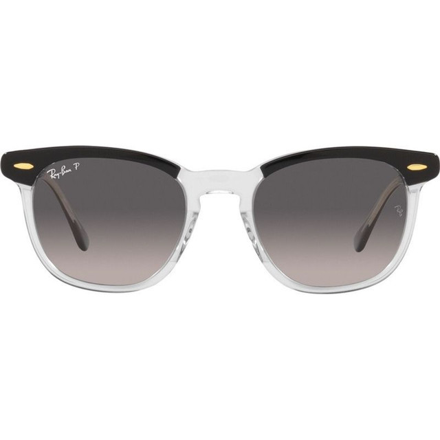 Ray-Ban Hawkeye RB2298 - Black and Transparent/Grey Gradient Glass Polarised Lenses 52 Eye Size