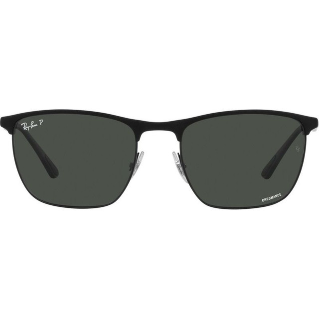 Ray-Ban RB3686 - Matte Black and Black/Dark Grey Glass Polarised Lenses