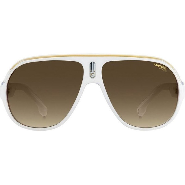 Carrera Speedway/N - White Crystal/Brown Gradient Lenses