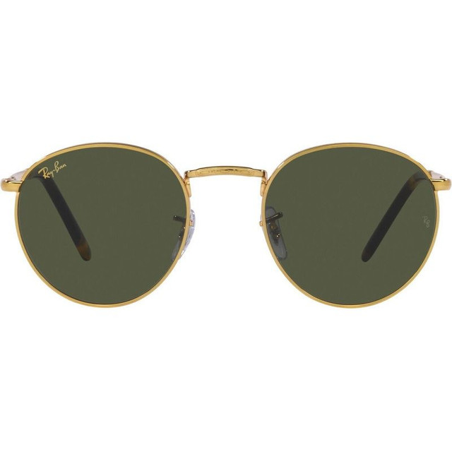 Ray-Ban New Round RB3637 - Legend Gold/Green Glass Lenses 50 Eye Size