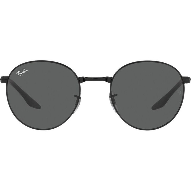 RB3691 - Black/Dark Grey Glass Lenses 51 Eye Size