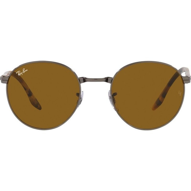 Ray-Ban RB3691 - Gunmetal/Brown Glass Lenses 51 Eye Size