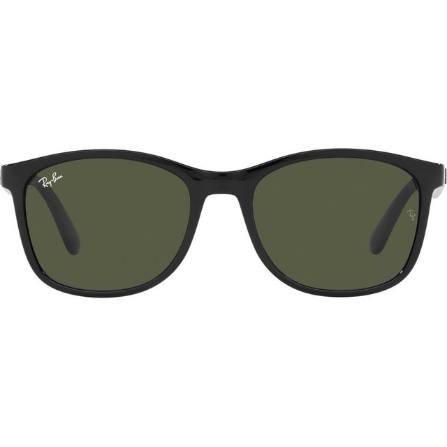 Ray-Ban RB4374 - Black/Green Glass Lenses
