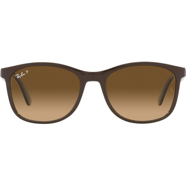 Ray-Ban RB4374 - Brown and Grey/Brown Gradient Polarised Glass Lenses