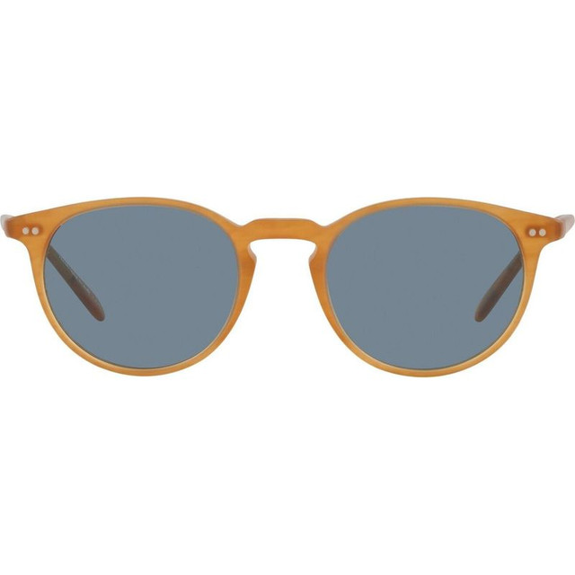 Oliver Peoples Riley Sun OV5004SU - Semi Matte Amber Tort/Cobalto Glass Lenses