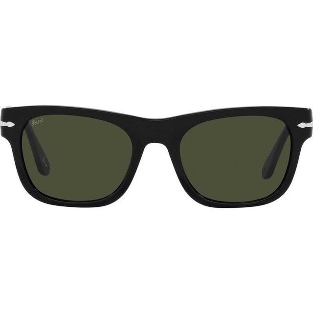 Persol PO3269S - Black/Green Glass Lenses 52 Eye Size