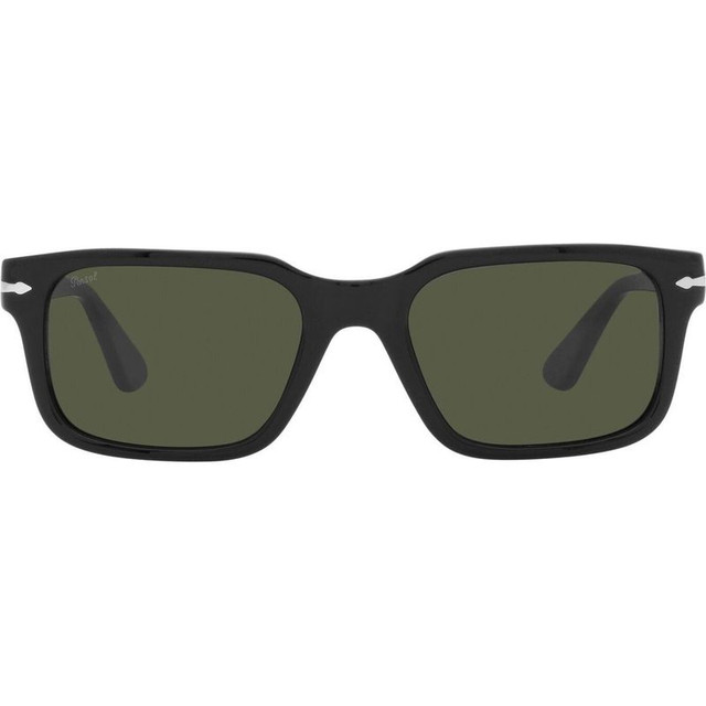 Persol PO3272S - Black/Green Glass Lenses 53 Eye Size
