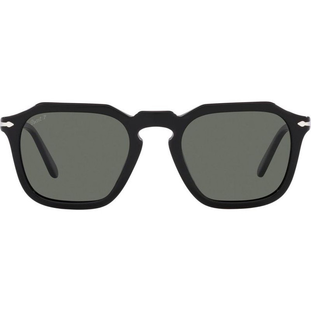 PO3292S - Black/Green Polarised Glass Lenses 50 Eye Size