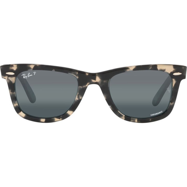 Original Wayfarer RB2140 - Grey Havana/Silver and Blue Gradient Glass Polarised Lenses