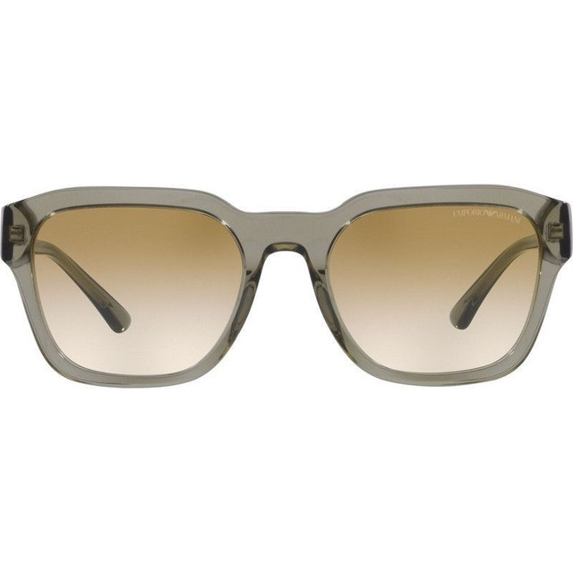 EA4175 - Shiny Transparent Green/Brown Gradient Lenses