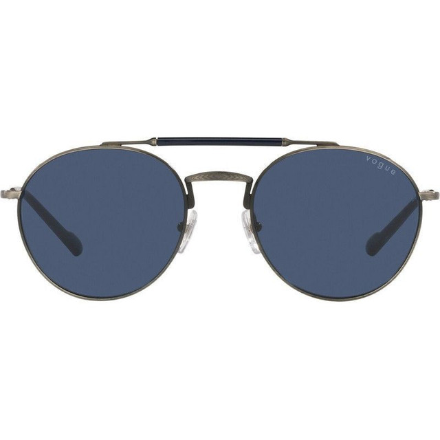 VO4240S - Silver Antique/Dark Blue Lenses