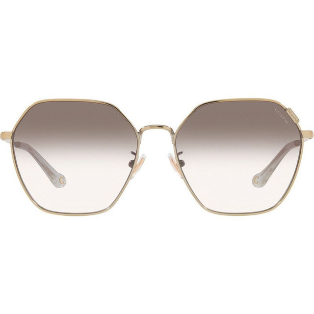 Coach HC7132 - Shiny Light Gold/Purple and Grey Gradient Lenses