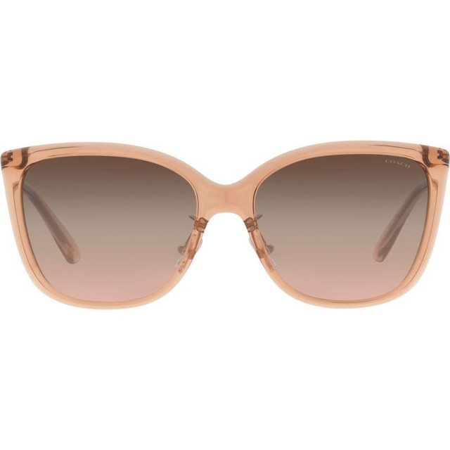 Coach HC8345 - Transparent Champagne/Brown Pink Gradient Lenses