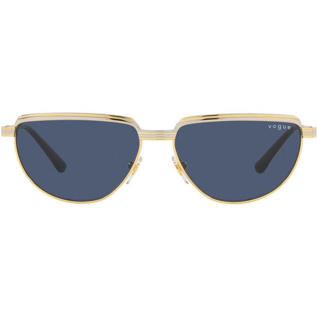 Vogue Eyewear VO4235S - Top Silver and Gold/Dark Blue Lenses